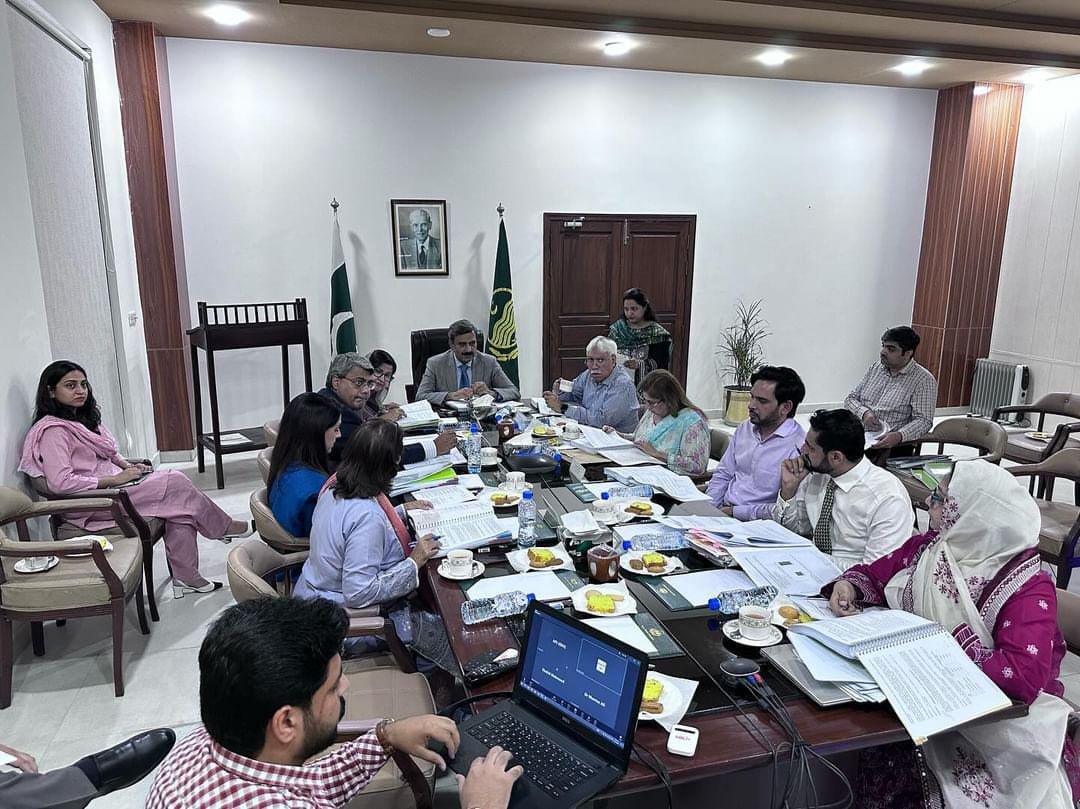 A selection committee meeting at the Higher Education Department