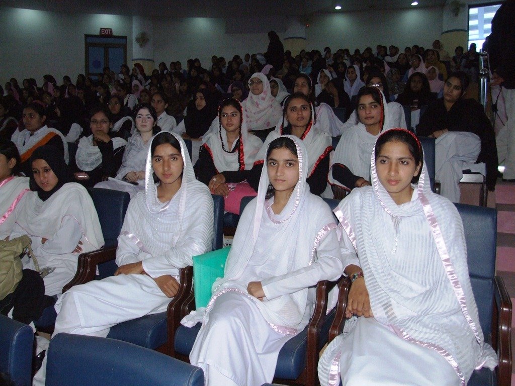 College students in a large hall